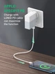 Мережевий зарядний пристрій Profit A2620C 65W PD USB C + USB A + кабель Type C - Type C підтримує технологію Mi Turbo 33W 12V/3A - зображення 3