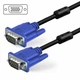 Кабель VGA-VGA 15PIN M/M "тато/тато" 1.5м шнур для монітора ВГА (2 ферити) (1009913-Black) - зображення 2