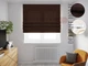 Римская штора система Light I&H Рогожка Димаут шоколодная 260*170 см - изображение 1