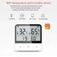 Wifi смарт датчик температури та вологості, годинник Tuya Temperature & Humidity Sensor, віддалений моніторинг - зображення 7