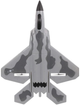Радіокерований літак Blitz F22 Raptor Сірий - зображення 3