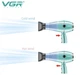 Фен VGR V-452 Voyager professional AC Motor 2000-2400 Watts Бирюзовый - изображение 2