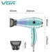 Фен VGR V-452 Voyager professional AC Motor 2000-2400 Watts Бирюзовый - изображение 3