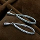 Серьги с кристаллами Сваровски 85353a 3,9см*13мм Белый - изображение 2