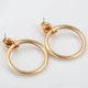 Серьги от дизайнеров Rigan 001029 6,5см*48мм Золотой - изображение 4