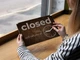 Премиум деревянная Табличка на двери Открыто/Закрыто Open/Closed с часами - изображение 2