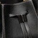 Skórzana Torebka damska przez ramię Furla Miastella S Bucket Bag WB00326BX0053O60001007 Nero (8050597036182) - obraz 7