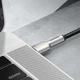 Кабель Baseus Cafule Series Metal Data Cable Type-C to Type-C 100W 2m Black (CATJK-D01) - изображение 5