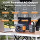Зарядная станция Flashfish Portable Power Station A301 320W Solar Generator 292Wh 80000mAh - изображение 9