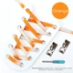 Эластичные плоские шнурки для обуви FASTLACES T12-7 Orange - изображение 1