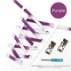 Эластичные плоские шнурки для обуви FASTLACES T12-7 Purple - изображение 1