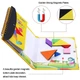 Танграм (Tangram) Дорожная магнитная игра головоломка 72 задачи - изображение 2