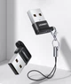 Перехідник UGREEN US280 USB 2.0 Male to USB-C Female Black (50568) - зображення 2