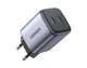 Мережевий зарядний пристрій UGREEN CD294 2xUSB-C Nexode 45W PD3.0 QC4.0 Space Gray (90573) - зображення 1