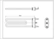ТЭН для стиральной машины Ariston C00094715 Kawai TPO 165-SG-1700 L=165 mm 1700 W - изображение 7