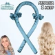 Мягкие шелковые бигуди для локонов с резинками и заколкой Stely Hair Hold Голубой - изображение 1