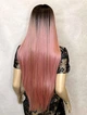 Парик на сетке PoliLy Lace Wig Allure тон Pink длинный розовый омбре термостойкое волокно - изображение 6