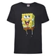 Футболка детская Спанч Боб 11 (Sponge Bob) черная 152 см - изображение 1