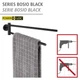 Тримач для рушників Wenko Bosio Black Matt, нержавіюча сталь, 5,5 x 9 x 43 см, матовий - зображення 2