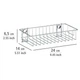 Настенная полка Wenko Classic, сталь, 24 x 6,5 x 14 см, хром - изображение 5