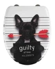 Сидіння для унітазу Wenko Guilty Dog, 38 х 45 см, дюропласт - зображення 1
