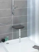 Складное сиденье для душа Wenko Secura Premium полипропилен, 37 x 37,5-56,5 x 30,5 см, антрацит - изображение 2