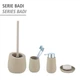 Стакан для зубной щетки Wenko Badi Beige, керамика, Ø 8 x 11 см, бежевый - изображение 3