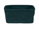 Корзина для ванной комнаты Wenko Anela Dark Green, 19 x 9 x 14 см, полиэстер, искусственная кожа - изображение 3