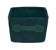 Корзина для ванной комнаты Wenko Anela Dark Green, 19 x 9 x 14 см, полиэстер, искусственная кожа - изображение 4
