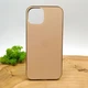 Стеклянный чехол Glass case Матовый для iPhone 14 Gold - изображение 2