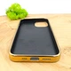 Стеклянный чехол Glass case Матовый для iPhone 14 Gold - изображение 4