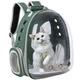 Прозрачный рюкзак для переноски животных Pet Cat для кошек и собак Green - изображение 1