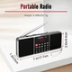 RETEKESS TR602 Радіоприймач цифровий портативний AM, FM, BLUETOOTH, MP3 ПЛЕЄР, TF/SD КАРТА, USB, СТЕРЕО, Li-Ion - зображення 3