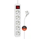 Фильтр питания СolorWay (CW-PSEA53W) 5 розеток, 3м, White - изображение 1