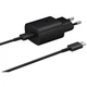 Мережевий зарядний блок живлення Travel Adapter EP-TA800 25W з кабелем type C - type C чорный - зображення 2