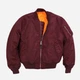 Бомбер мужской Alpha Industries MA-1 Flight Jacket MJM21000C1 5XL Бордовый (640631433084) - изображение 3