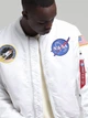 Бомбер мужской Alpha Industries MA-1 NASA MJM21093C1 S Белый (640631487599) - изображение 4
