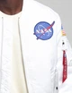Бомбер мужской Alpha Industries MA-1 NASA MJM21093C1 XL Белый (640631487698) - изображение 7