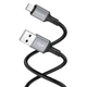 Кабель BOROFONE BX83 Micro Famous silicone charging data cable Black - зображення 3