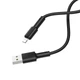 Кабель BOROFONE BX31 USB to iP 2.4A, 1m, silicone, TPE connectors, Black - изображение 1