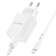 Зарядное устройство с быстрой зарядкой QC 3.0 + кабель MicroUSB BOROFONE BN5 |1USB, 18W| Белый - изображение 2