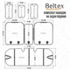 Комплект премиум накидок для сидений Beltex Chicago Grey (BX85200) - изображение 8