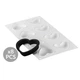 Форма для тартов AMORE 30 мл Silikomart (KIT TARTE RING AMORE 80x70 MM) - изображение 2