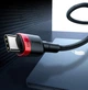 Кабель Baseus Cafule PD2.0 100W flash charging Type-C to Type-C cable (20V 5A)2m Red/Black (CATKLF-AL91) - изображение 7