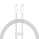 USB кабель для iPhone Type-C на Lightning BASEUS Dynamic Series Fast Charging Data Cable (1m, 20W). White - зображення 1