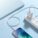 USB кабель для iPhone Type-C на Lightning BASEUS Dynamic Series Fast Charging Data Cable (1m, 20W). White - зображення 8