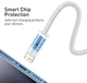 USB кабель для iPhone с разъемом Lightning BASEUS Dynamic Series Fast Charging Data Cable (1m, 2,4A). White - изображение 2