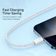 USB кабель для iPhone с разъемом Lightning BASEUS Dynamic Series Fast Charging Data Cable (1m, 2,4A). White - изображение 3