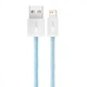 USB кабель для iPhone з роз'ємом Lightning BASEUS Dynamic Series Fast Charging Data Cable (2m, 2,4A). Blue - зображення 3