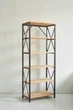 Этажерка LEVOR "LOFT-6" из ольхи черная - изображение 1